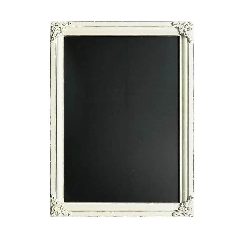 Lavagna Decorativa da Parete per Cucina Stile Rustico, Cornice Inclusa, per Menu, Espositore da Appendere, Non Porosa, Cancellabile e Riutilizzabile, 20 Pollici