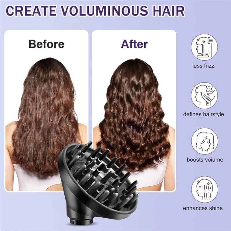 AA20-For Dyson Airwrap HS01 E HS05 Diffuser Large Round Brush Moisturizing Brush Set Cleaning Brushes Iron Hairpin Tools for Styling