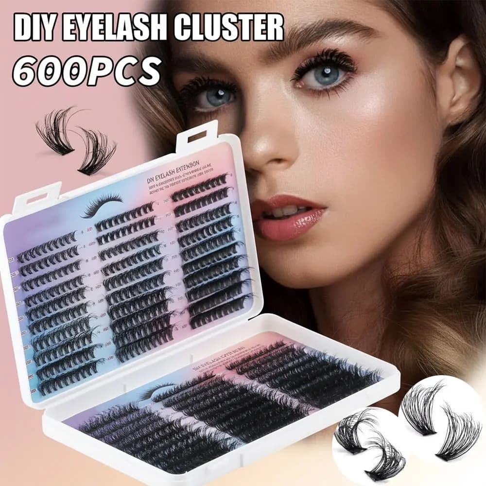New Faux Eyelashes Wall decal Natural effect Wispy Style, 8-16mm Design, Mask Party Perfection