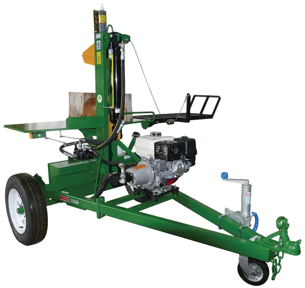 -For Innovative Two-hand Control System Wood Log Splitter with Cable-operated Block Lifter with 150 kg Capacity.*