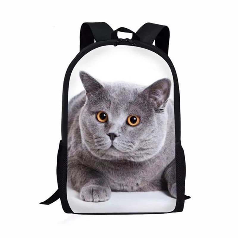 Zaini per notebook popolari alla moda per gatti Borse da scuola per alunni Zaini per laptop impermeabili per ragazzi/ragazze con stampa 3D Oxford