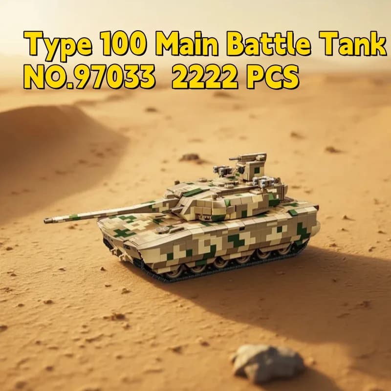 2222 Pezzi Tipo 100 Carro Armato Principale Blocchi da Costruzione MOC Modello NO.97033 Giocattolo Educativo Militare per Bambini e Collezionisti