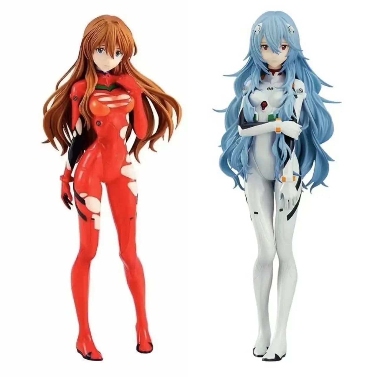 Neon Genesis Evangelion Ayanami Rei Asuka Movie Version Standing Anime Collectible Figure Desktop Ornament Gift for Friend
