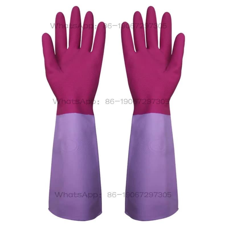 Guanti in Lattice di Gomma Resistenti e Impermeabili per Lavaggio Piatti, Utensili da Cucina Durevoli e Altamente Elastici