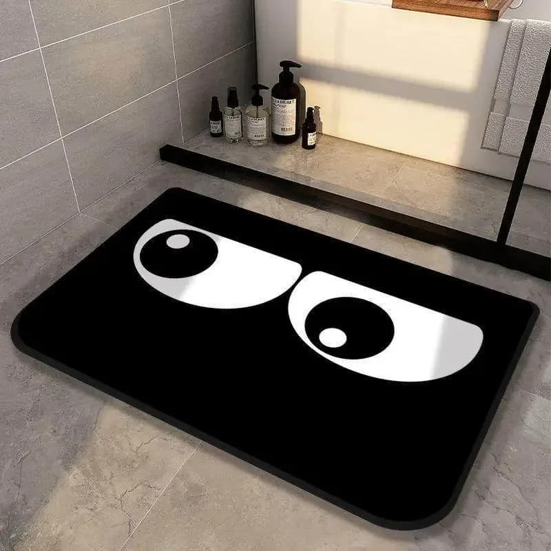 Tappeto VIKAMA Ins Wind Cartoon Big Eyes, tappetino decorativo personalizzato e alla moda per bagno e casa