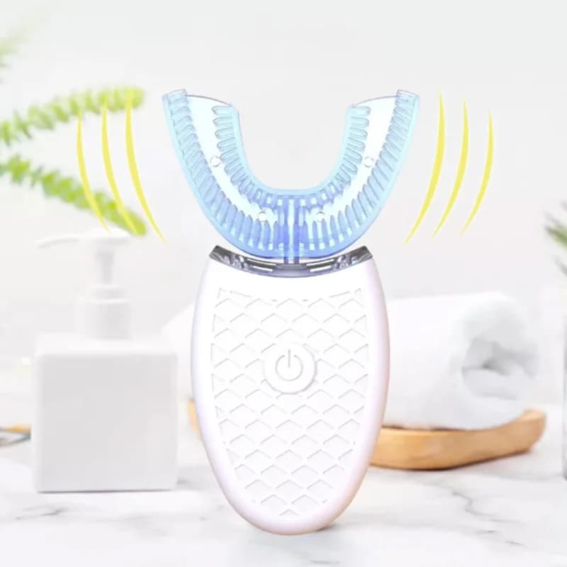 Spazzolino elettrico impermeabile tipo 360u per adulti, testina in nylon ad ultrasuoni, strumento per la pulizia orale, ricarica USB