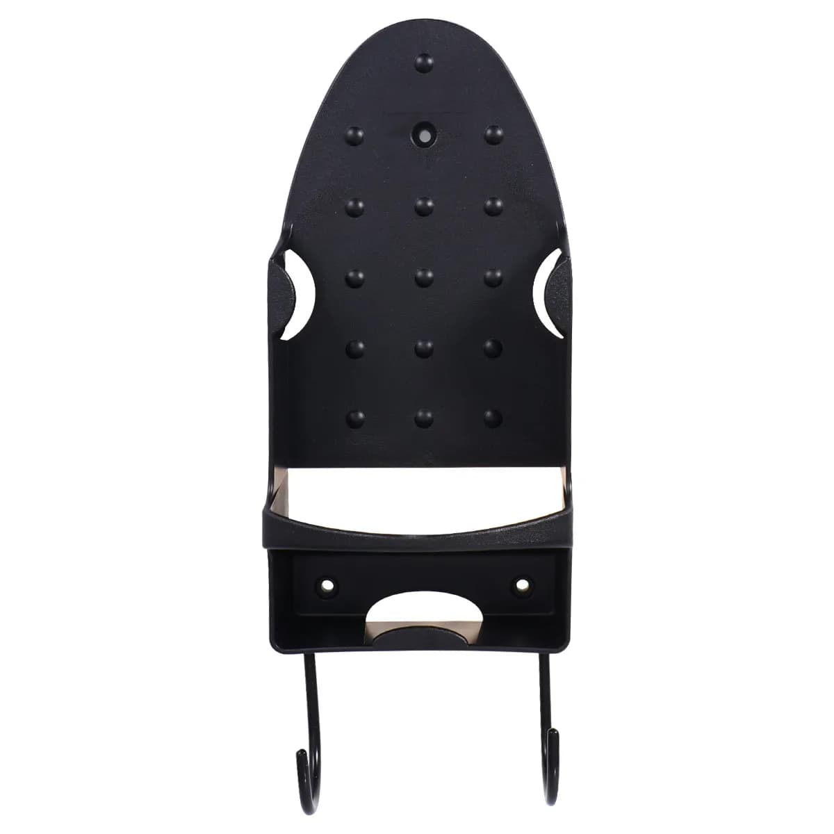 1Pcs Wall Mounted Wide Ironing Board Holder Stainless Steel Heat Resistant Strong Hook Iron Board Organizer Electric Iron Holder