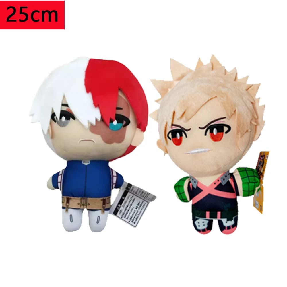 Giocattoli di peluche My Hero Academia 23cm, personaggi dei cartoni animati Izuku Midoriya, Katsuki Bakugou, Shouto Todoroki, bambole di peluche, regali