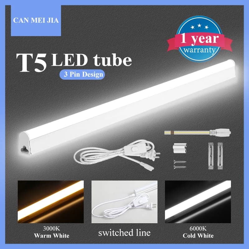 Tubo di luce a led T5 T8 Super luminoso 220V Lampade per armadio da cucina di casa Barra del tubo 6W per soggiorno Camera da letto Armadio Apparecchio di illuminazione