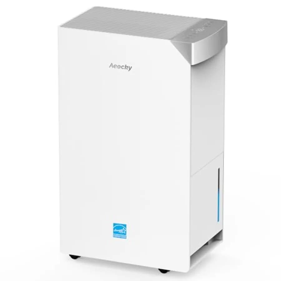 Deumidificatore da 105 Pint/D con Certificazione Energy Star Versione 6.0 per Seminterrato, Camera da Letto, Casa, Bagno con Tubo di Scarico, Compressore Intelligente e Sistema Intelligente