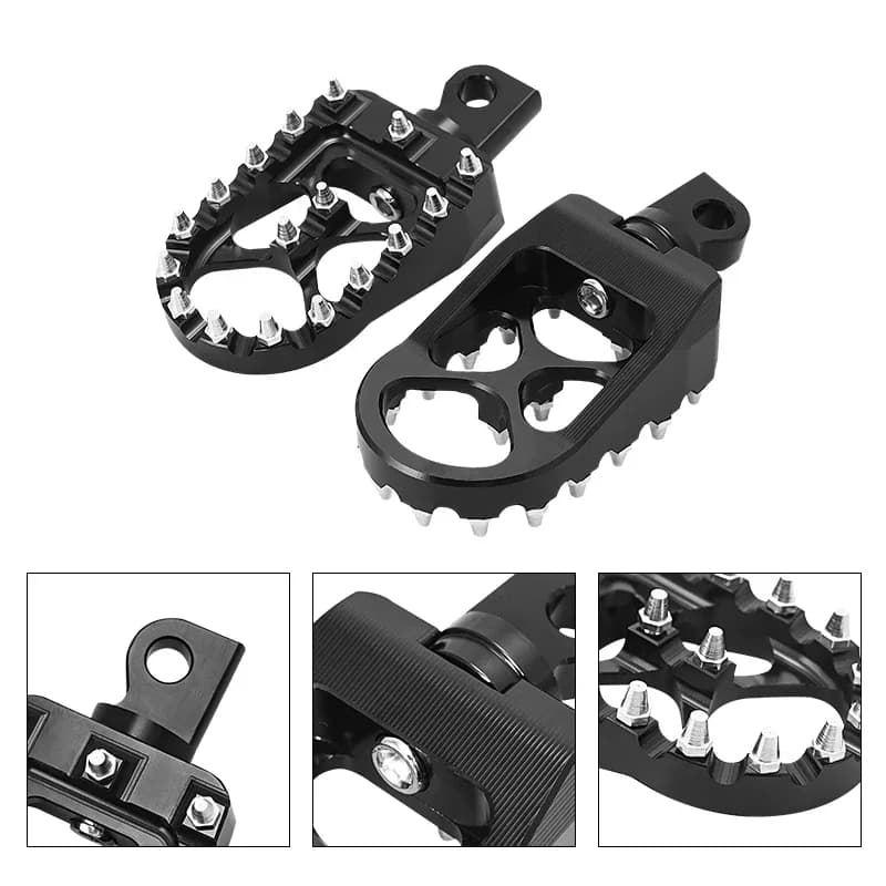 Pedali poggiapiedi moto 2 pezzi per Harley Sportster Dyna Electra Road Glide XL 883 1200