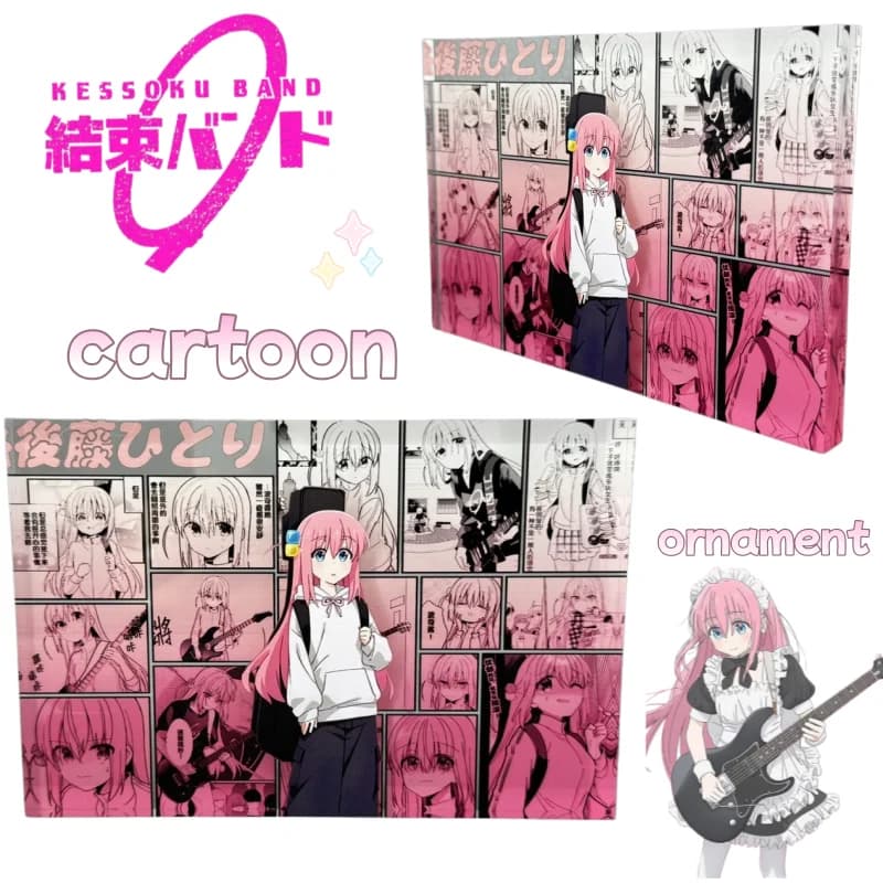 Statuetta Lonely Rock Standing: Ornamento da Scrivania Portatile di Gotou Hitori e Yamada Ryou, dal Design Accattivante, per Soggiorno e Camera da Letto