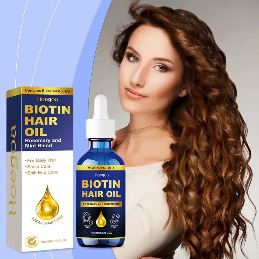 Rosemary Hair Oil – Moisturizing Nourishing Treatment for Dry Damaged Hair, Smoothing Strengthening Scalp Oil, Natural Botanical