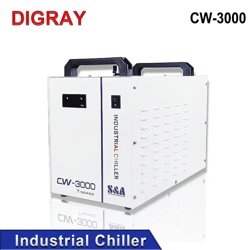 DIGRAY Industrial Chiller CW3000 Suitable For 30W ~ 80W Laser Tube CO2 Laser Cutting Engraving Machine Water Chiller