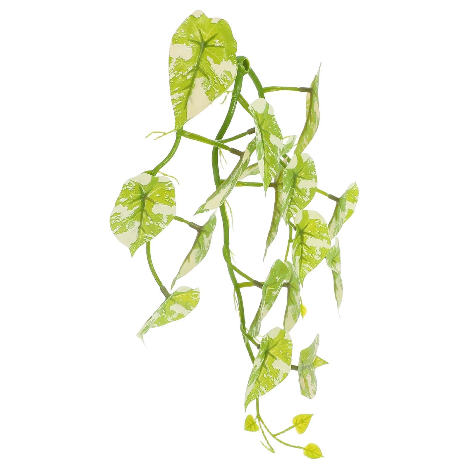 Artificial Plants with Terrarium Suction Cup, Realistic Decorations for Reptile Habitats, Copper Plants for Terrarium