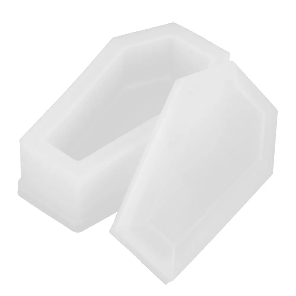 Dark Mirror Silicone Coffin Mould Coffin Shape Not Easy to Break Resin Silicone Mould Trinket Box Vampire Theme