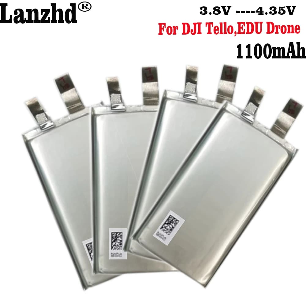 1-12 pz Nuovo 3.8 V Max 4.35 V 1100 mAh Li-Polymer FAI DA TE Sostituzione Batteria di Volo Cella Per DJI Tello, Tello EDU Drone