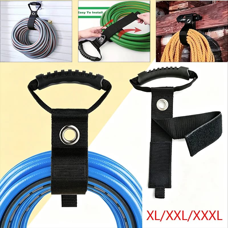 With Handle Heavy-Duty Storage Straps Reusable Extension Cord Organizer Cable Ties Hose Storage Accessory Holder Organization