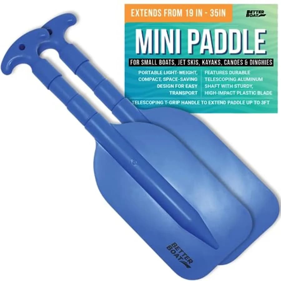 Pagaia Telescopica in Plastica Pieghevole per Barca, Kayak, Moto d'Acqua, Rafting, Mini Canoa, Accessori di Sicurezza per Canottaggio e Galleggianti