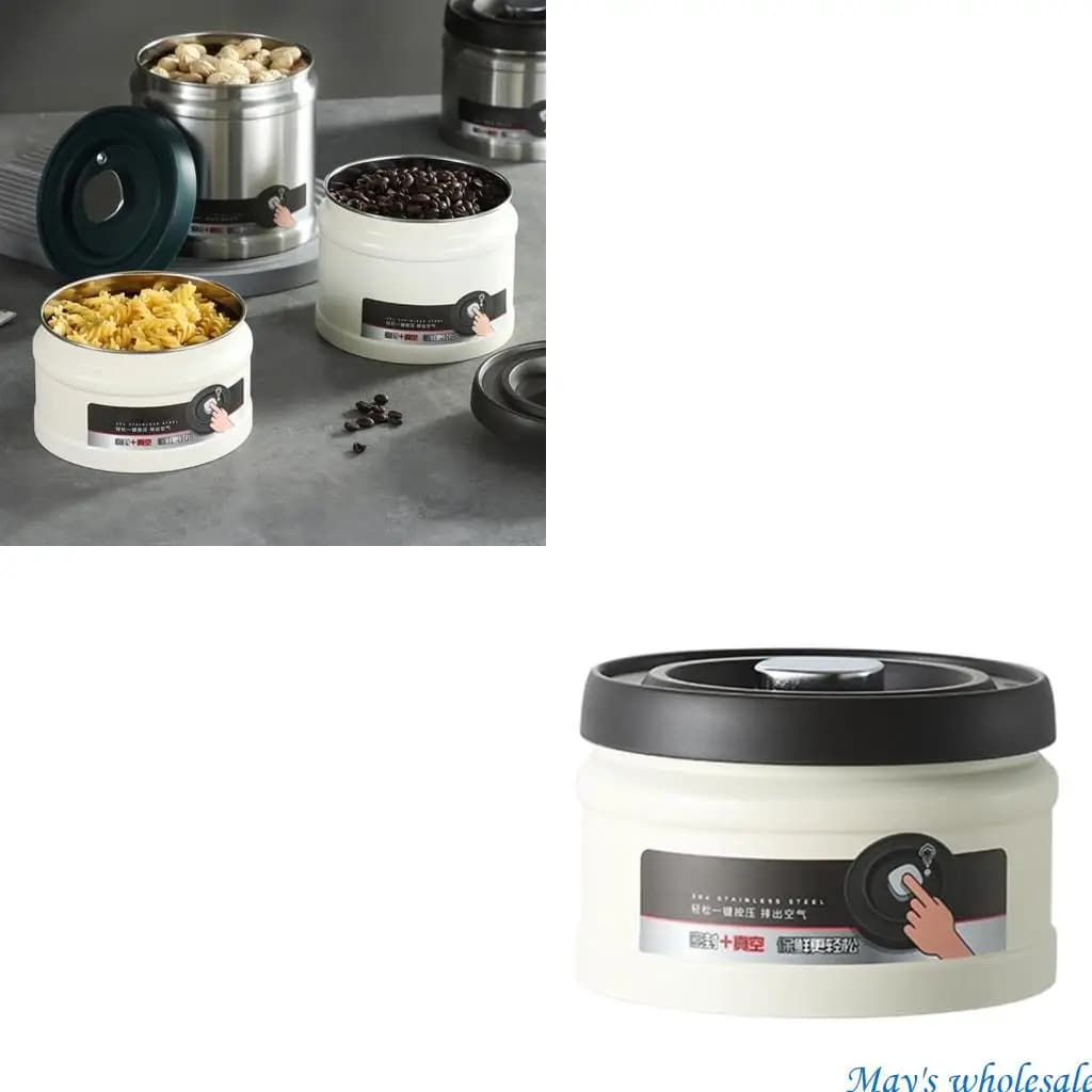 Basella storage of contemporary vacuum sealed cans kitchen storage organizers 448a