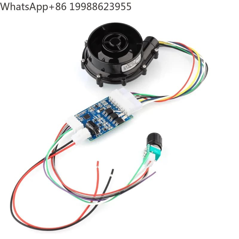 W/Driver Small High Pressure DC Brushless Centrifugal Blower WS7040 Car Air Purifier Fan DC 24V Negative Pressure Suction Fan