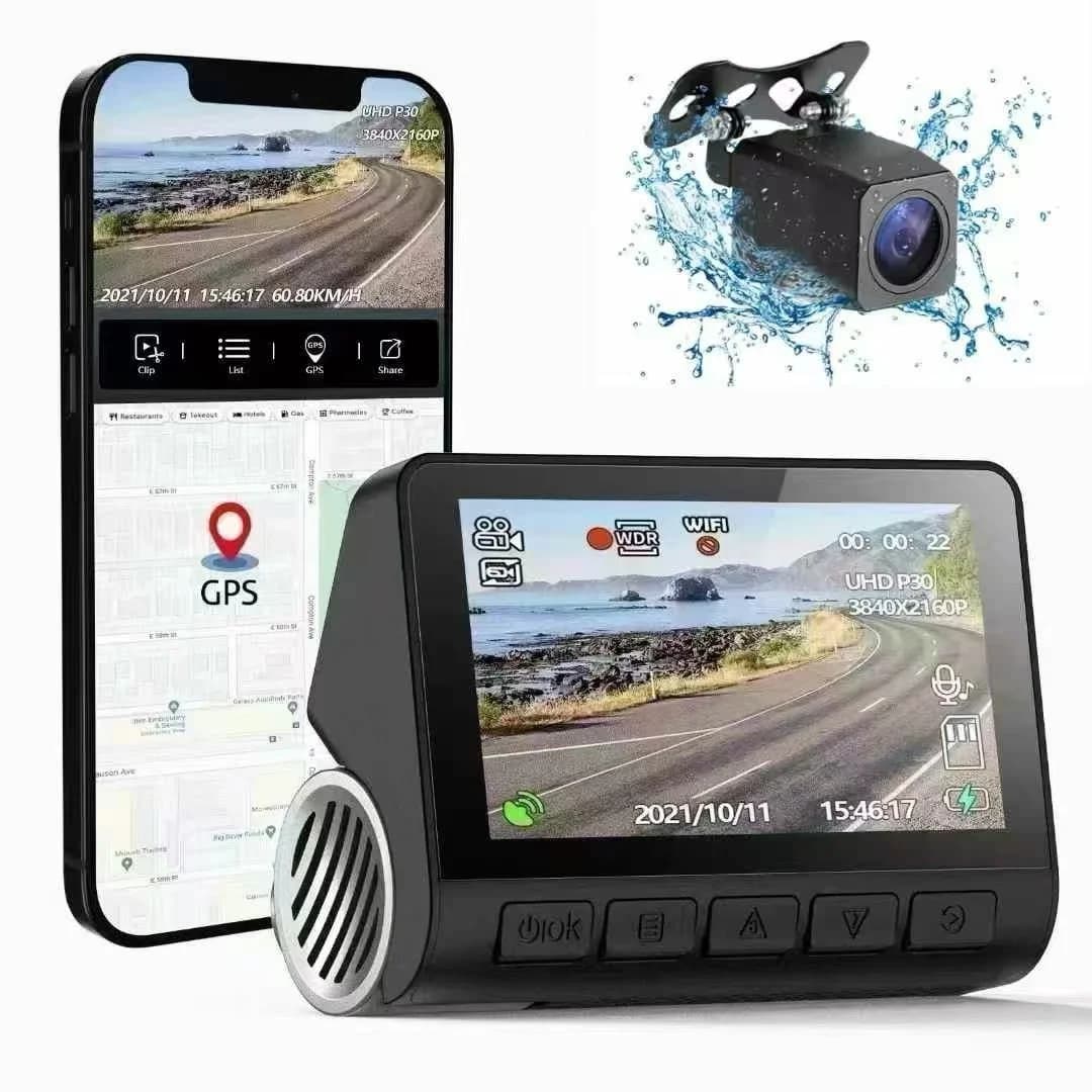 4K Dual Dash Cam Front and Rear, Night Vision, Car DVR Dashcam for Driving Recorder