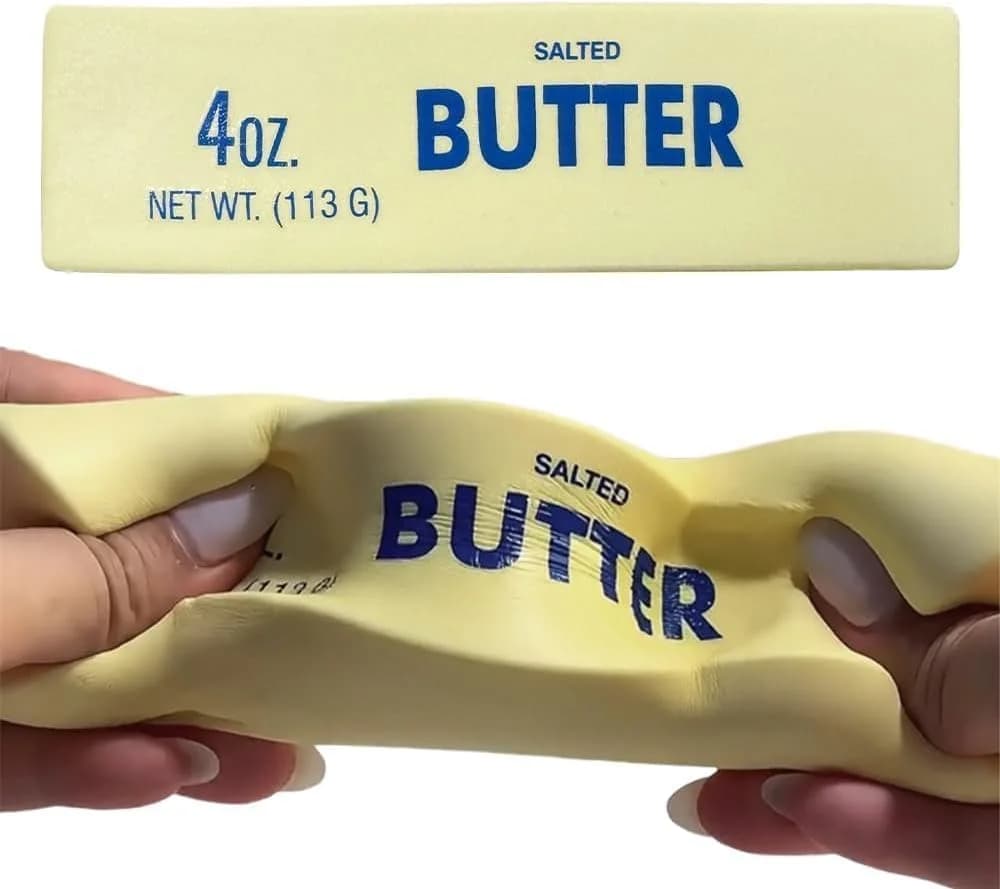 1/2PC anti pressure butter stick decompression slow down increase clay soft squeeze elastic stick cheese joke toy