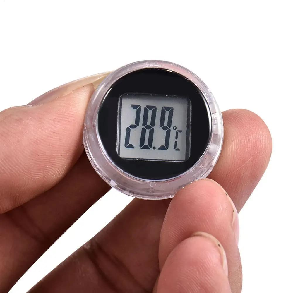 Digital Temperature Meter Highly Waterproof Stick-On Temperature Meter Gauge 3 M Adhesive Pocket Thermometers for Motorbikes