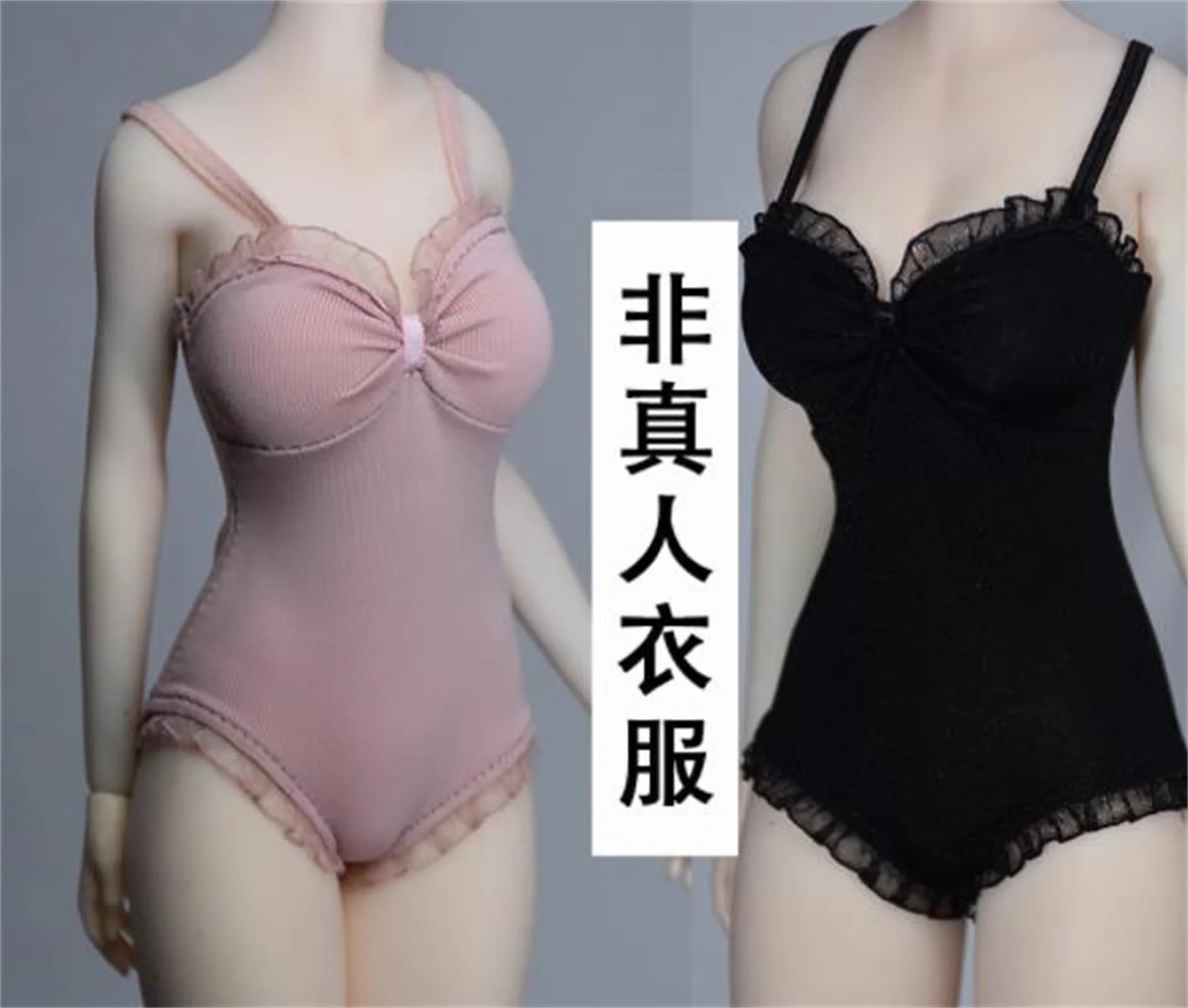 1:6 Rosa Nero costume da bagno body vestito vestiti femminili modello Per 12 "figura giocattoli Per 12 pollici TBleague ph figura Modello Giocattoli