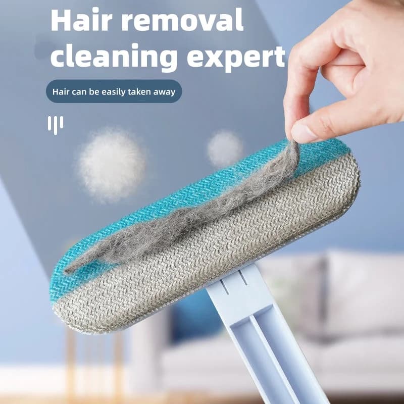 3 In 1 Pet Hair Remover Brush Long Handle Lint Scraper Efficient Fur Removal Tool For Cat Dog Sofa Window Household Gadge