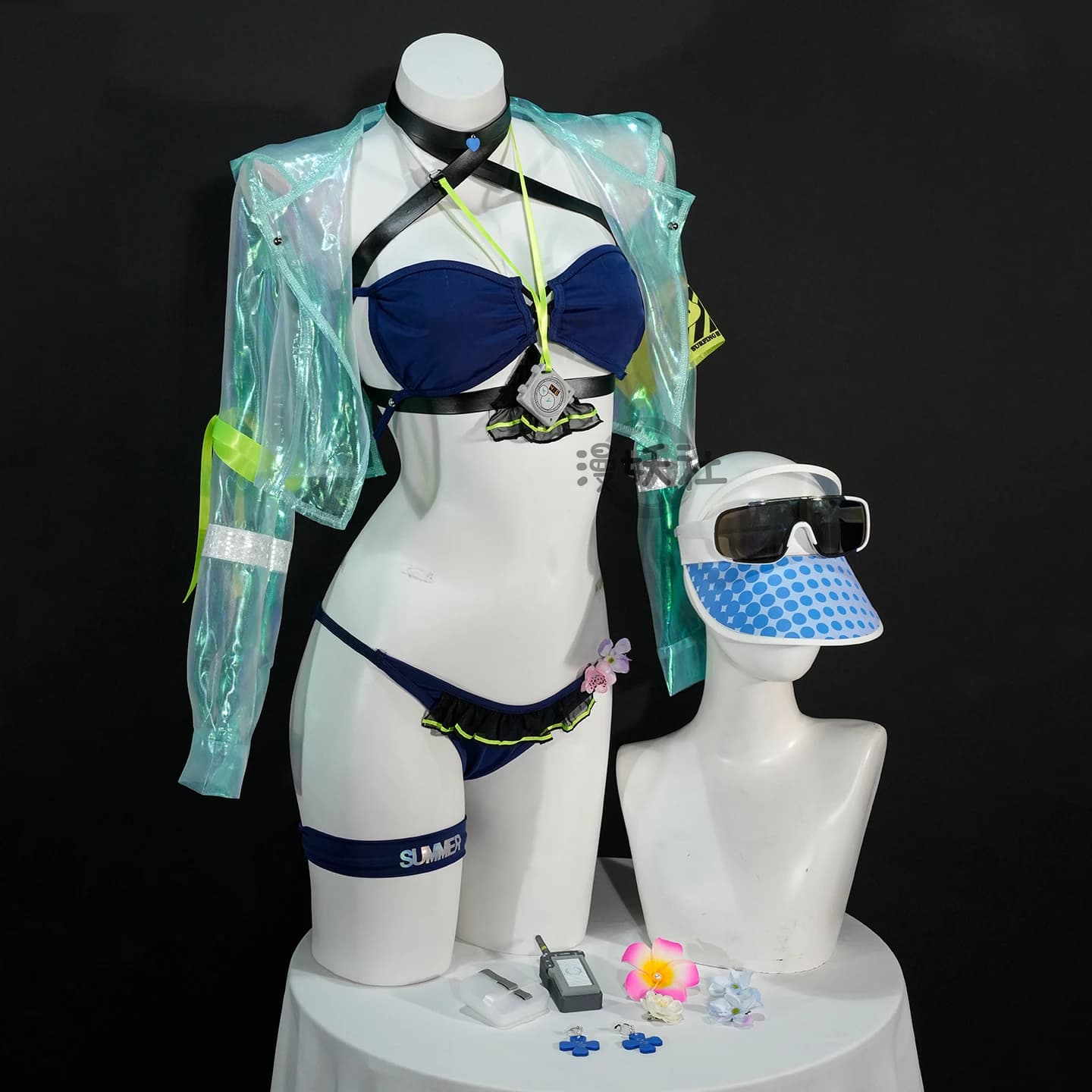 Frontline Cosplay Costume 2 Klukai for Girls Swimwear bikini with coat Hat Girl Klukai HK416 Role Game Loli Girls Halloween Outfit
