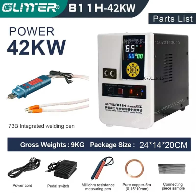 Saldatrice professionale a punti a impulsi 42KW - GLITTER 811H per assemblaggio e riparazione di batterie per veicoli elettrici ad alta efficienza |