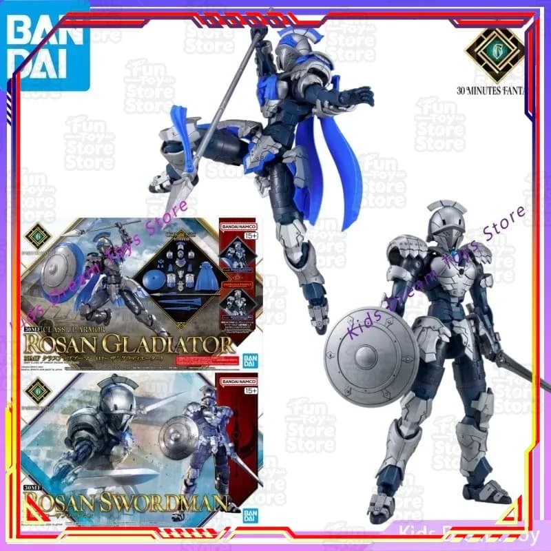 Bandai ROSAN SWORDMAN Action Figure Anime da Assemblare, ROSAN CLASS UP ARMOR, ROSAN GLADIATOR, Modellino da Collezione Disponibile