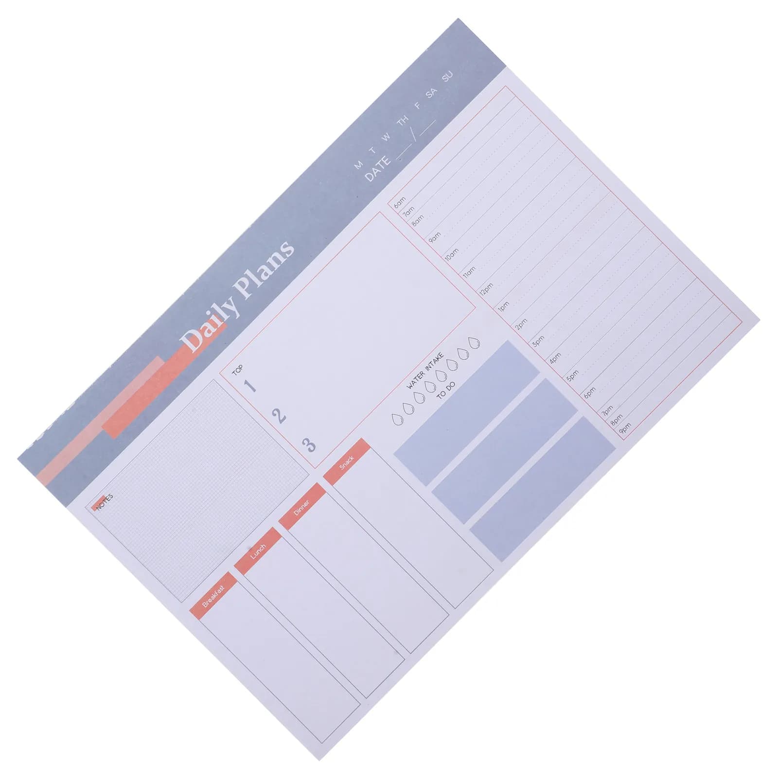Agenda Magnetica Giornaliera con Fogli Lisci e Leggeri, Quaderno per Pianificazione Lavoro, Ispirazione e Lista delle Cose da Fare