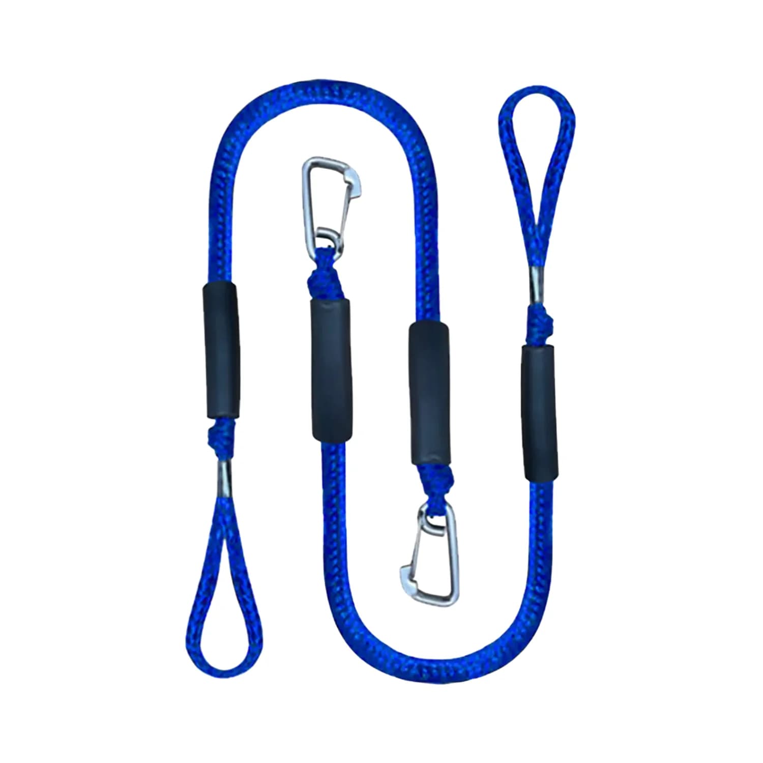 4FT Marine Elastic Mooring Line With M8 Metal Buckle Boat Stretch Surf Rope Docking Accessories For Dock Watercraft Safety