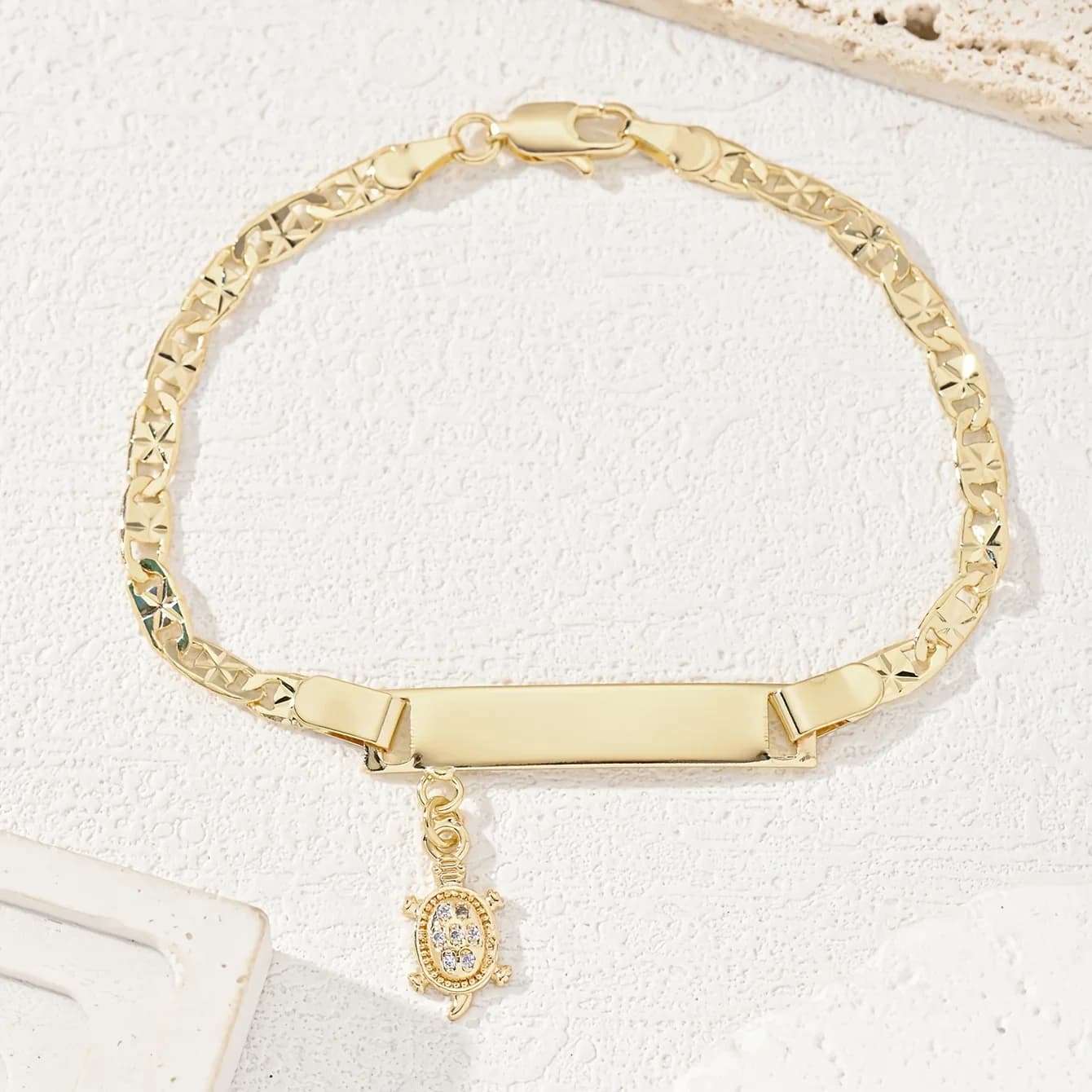 Bracciale da donna alla moda con ciondolo a forma di tartaruga, regalo di Natale per la fidanzata.