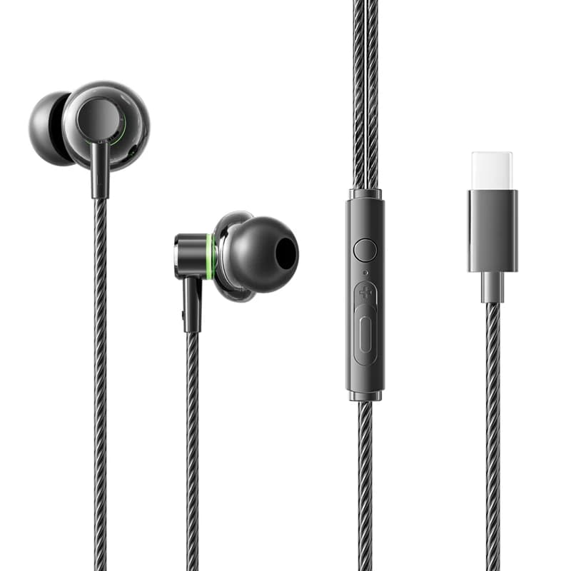 Acer Wired in-ear Headphones 3.5mm/Type-C Wired in Ear Earbuds Compatible with Android, Laptops HD Bass Driven Audio Lightweight