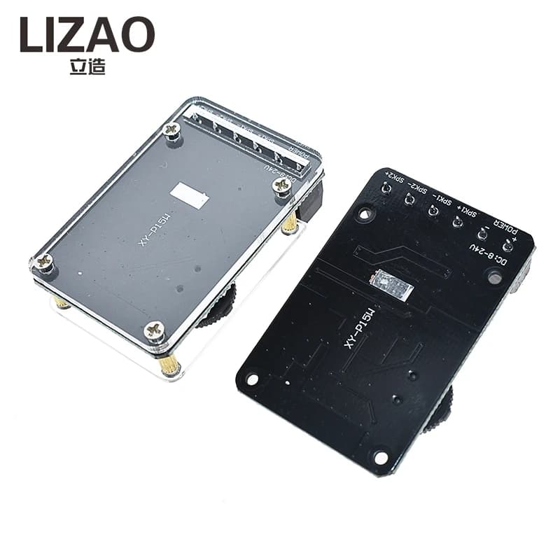 LIZAO Dual Channel Bluetooth Audio Amplifier Board 12V 24V 10W 15W 20W Bluetooth Receiver Module for DIY Speaker