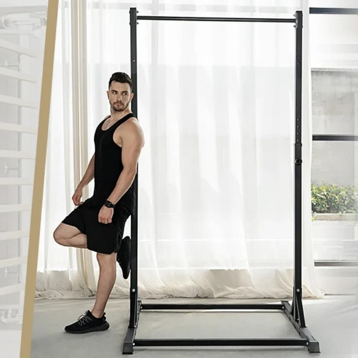 Rack for Balance Sheets with Traction Bar, Multifunction Support for Flexions, Home Gym Equipment, 400LBS Dip Bar
