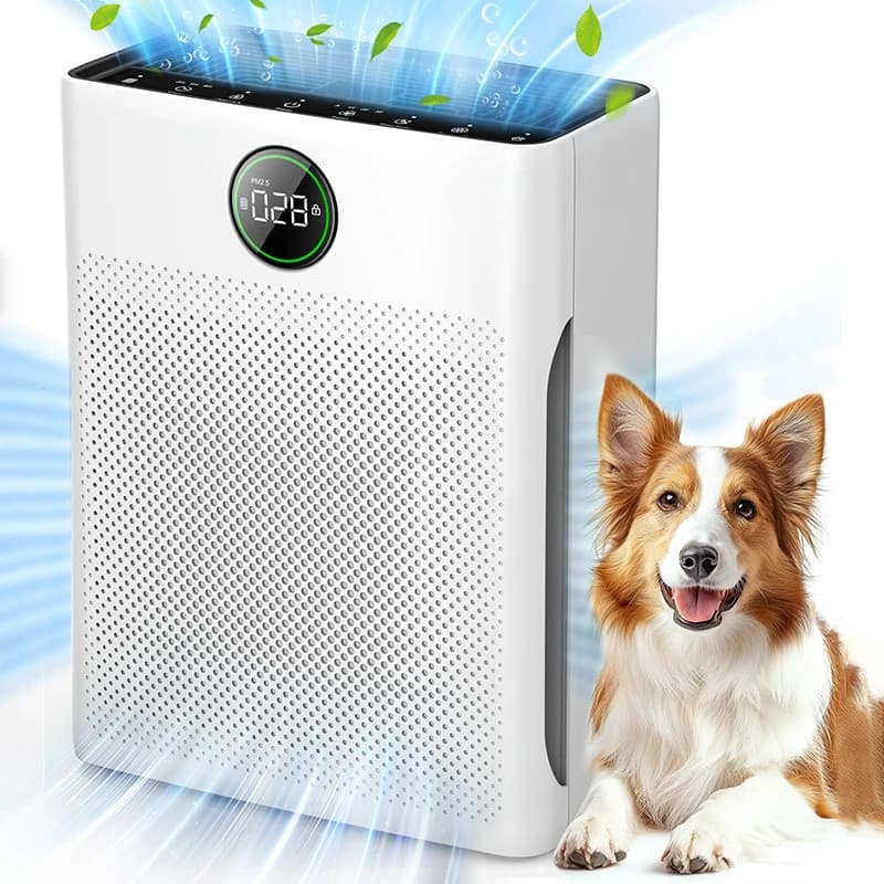 Purificatori d'aria per ambienti domestici di grandi dimensioni fino a 2200 mq Purificatore per animali domestici con filtro lavabile PM 2.5 Display Cleaner Camera da letto