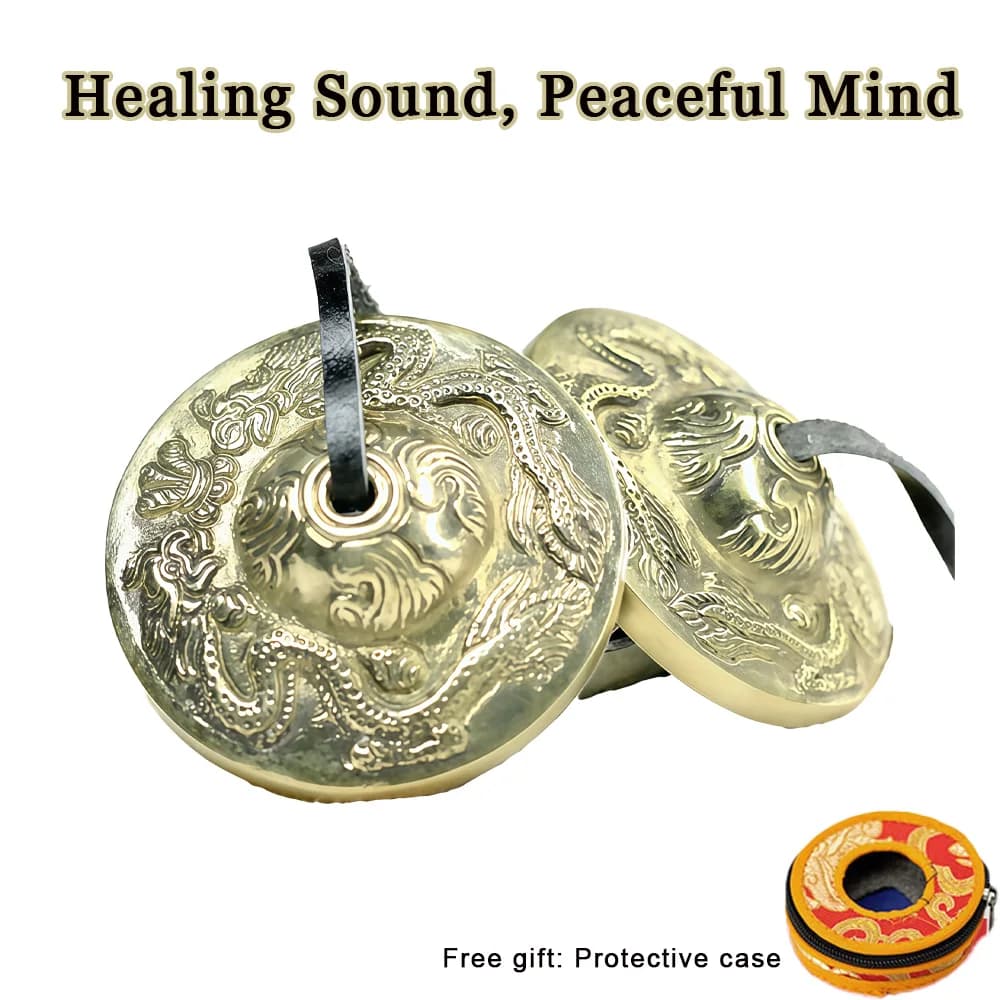 Nepal Handmade Copper Bell – Tibetan Meditation Chime for Yoga, Sound Healing & Mindfulness Therapy Home Hanging Decorations