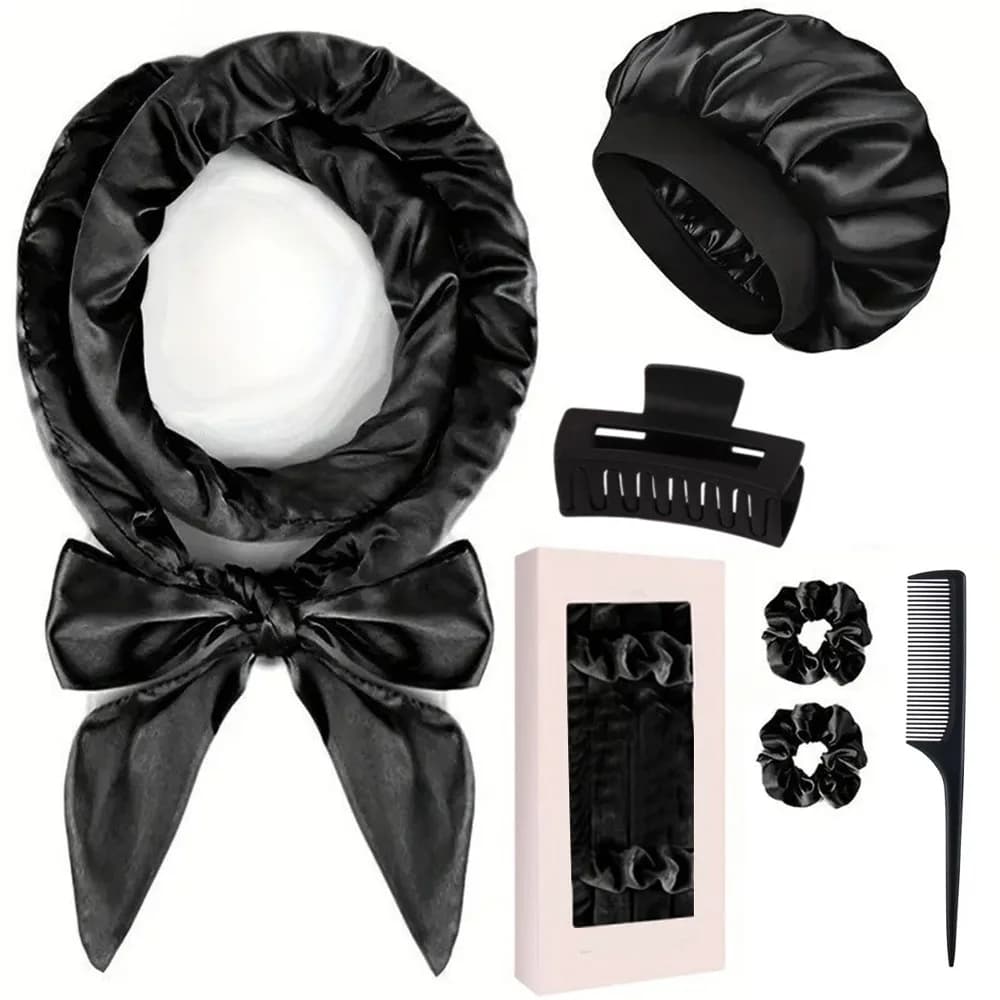 Set No Heat Harvestings in Satin, Nocturnal curlers Without Heat, Sleeping curlers, No Heat for Night