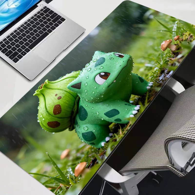 Tappetino per Mouse Grande XXL da Gioco, Tappeto per Tastiera e Scrivania, Tapis Souris in Gomma con Motivo Pokemon Pikachu, Mousepad per Gaming e Notebook
