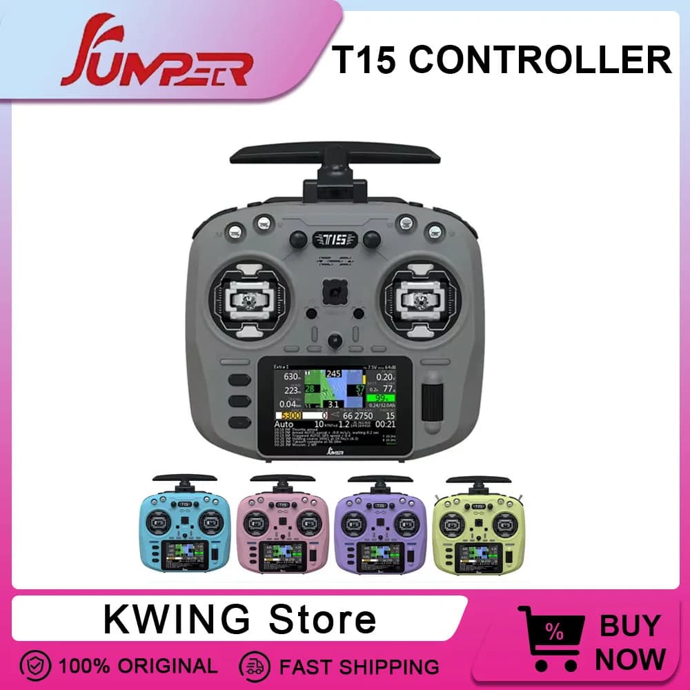 Jumper t15 Elrs 2.4ghz FPV Radio Controller EDGETX/ELRS For long-range RC drone Full function FPV remote control for RC FPV