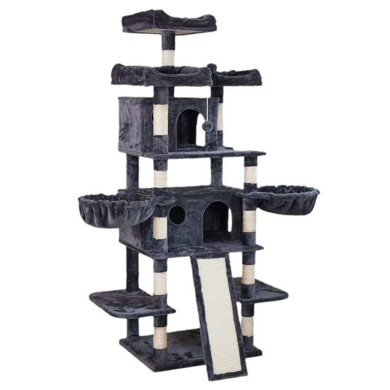 Nest Cat Tree Hemp Rope Scratch Post Toy with Jumping Platform Cat Paw Board Pet Supplies