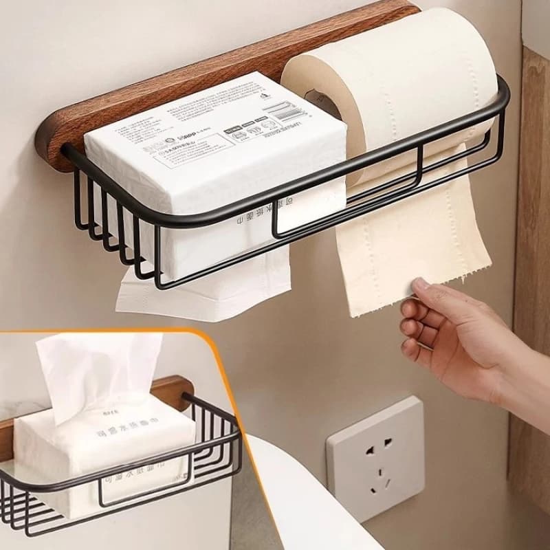 Portarotolo da bagno, porta salviette, dispenser per carta igienica e asciugamani usa e getta