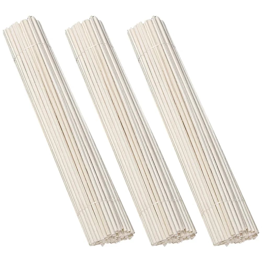 100Pcs Premium Wooden Diffuser Sticks for Essential Oils Aromatherapy Home Office Bathroom Decorative Volatile Fragrance Sticks