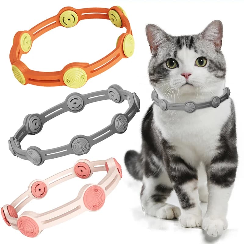 Collare per animali domestici da rugiada Efficiente e sicuro per il controllo dei parassiti Salute degli animali domestici e salute umana Collare regolabile Oli essenziali vegetali