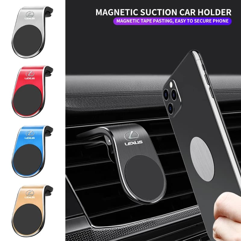 Adesivo per auto, accessori auto, supporto magnetico per telefono da auto, clip per presa d'aria, supporto per Lexus ES300 RX330 RX300 GS300 IS250 IS200 CT