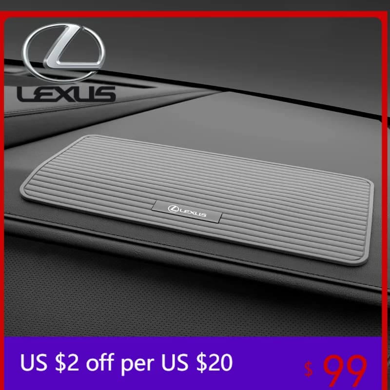 Silicone Car Non-slip Dash Mat Dashboard Sticky Pad Anti Slip Mat Phone Holder Pad For Lexus ES NX RX GX460 Ct200h Accessories